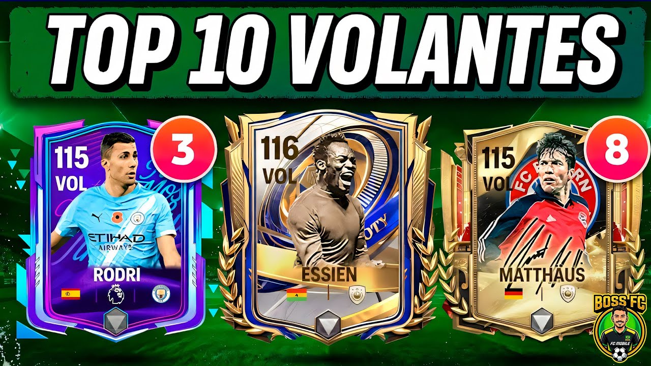 OBRIGATÓRIO USAR! TOP 10 VOLANTES do FC MOBILE 26! 😱