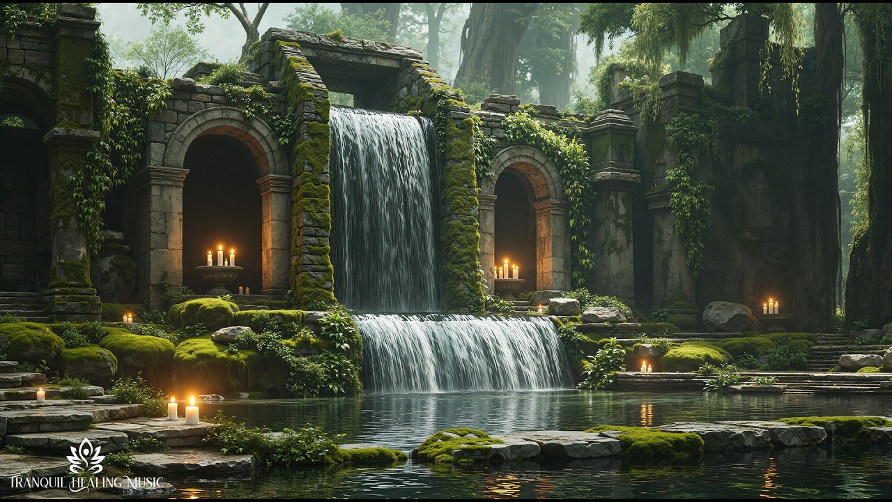 Умиротворяющая Музыка В Стиле Дзен С Атмосферой Водопада Для Снятия Стресса | Спокойная Целебная ...