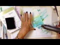 How to create a water color canvas with Stampin' UP! inks