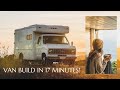 VAN BUILD IN 17 MINUTES! (Box Truck Tiny Home Conversion)