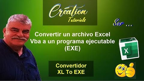Tutorial de Excel Vba: convierta un archivo de Excel en un programa ejecutable "exe"