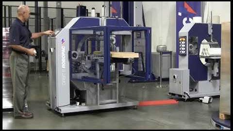 Orbit 6 horizontal stretch wrapper wrapping cabinet pieces - Robopac USA