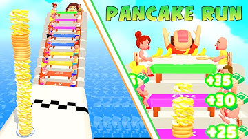Pancake Run game MAX SCORE 🍰🍌 Gameplay All Levels Walkthrough iOS, Android New Game Update Levels