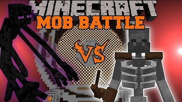 MUTANT ENDERMAN VS MUTANT SKELETON - Minecraft Mob Battles - Mutant Creatures Mod