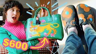 Painting a $600 bag (and leather shoes from the thrift store) ✨ easy thrift flip DIY & giveaway!