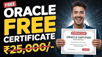 oracle free certification courses || 😃 ||