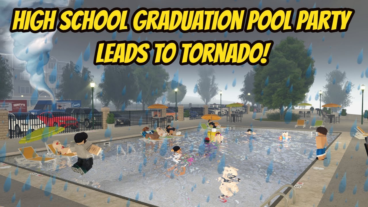 Гринвилл, Висконсин Roblox l TORNADO STORM High School POOL ROLELAY