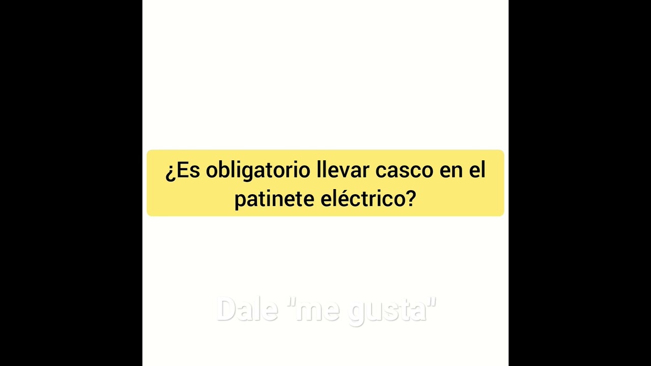 Es obligatorio llevar casco en un patinete eléctrico?