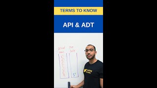 Coding Interview | Terms to know | API &amp; ADT  #shorts #datastructures #codinginterview