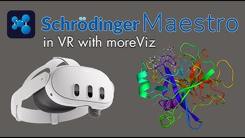 moreViz: VR Bridge for Schrödinger Maestro 3D view into Quest, Vive, Pico, Powerwall and VR CAVE