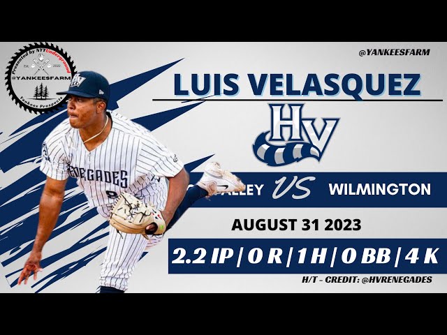 Luis Velasquez Vs. Wilmington Blue Rocks 8/31/23 