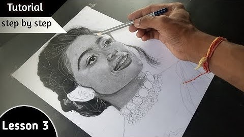 How to Draw Rashmika Mandanna | Lips,Nose and skin Drawing | Lesson 3....