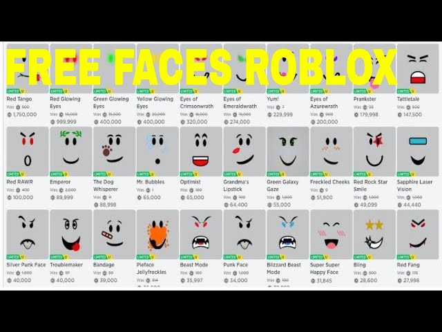 How To Get Free Faces On Roblox - VoiceTube: Learn English through