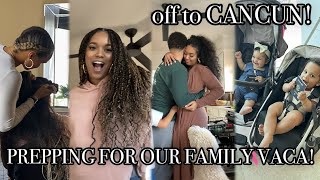 prepping for Cancun! getting braided, shopping + packing for a family of 5! |  pack &amp; prep with us!