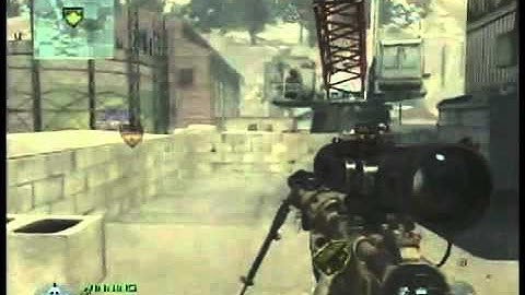 Modern Warfare 2: Quarry Spawn Sniping Tutorial