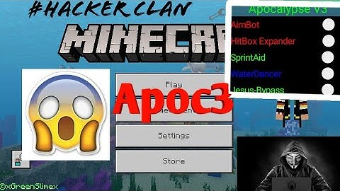 MOD MENU HACK MCPE | Apocalypse V3 | Aimbot, Hitbox And more ..| Ty for 16 Subs