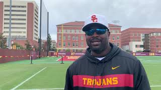 USC DB Coach Greg Burns talks development of his players and more(04/04)