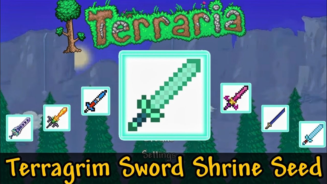 Terraria 1.4.4.9.2 Nintendo Switch/Mobile Enchanted Sword Seed! With Tons  Of Bonus Items 