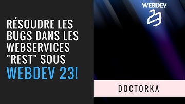 Des bugs "résolus" dans le webservice REST dans Webdev 23 !!!