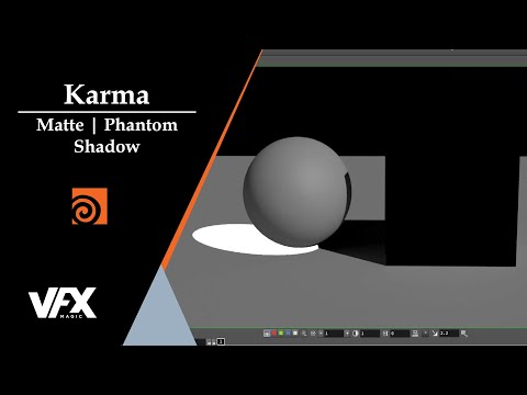 Houdini Karma Render Matte Phantom Shadow 