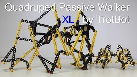 Quadruped Passive Walker XL without Motor by TrotBot / LEGO Technic