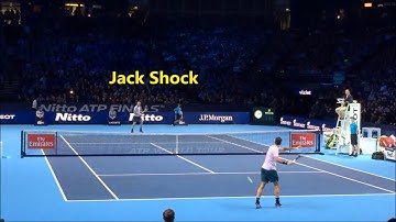 Roger Federer warming up at O2 Arena_Masters 2017