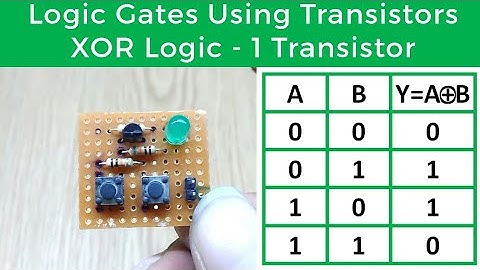 NOR Gate with 1 Transistor | SdevElectronics