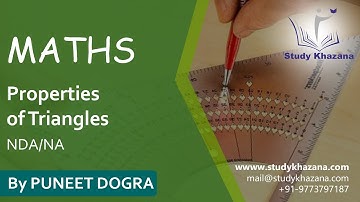 Maths Properties Of Triangles NDA/NA | Study khazana