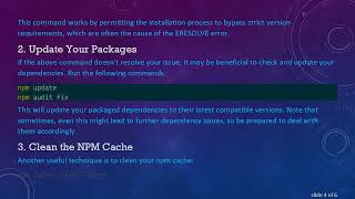 Fixing npm install Fails: Resolving Dependency Tree Errors with Ease