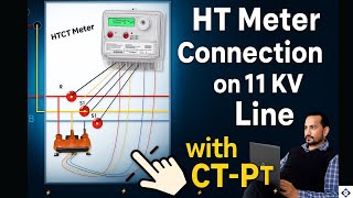 HT Meter Connection | CT–PT Purpose & Applications of HT Meter #HTCTMeter #CTPT