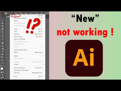 [Solved] Fix adobe illustrator New File problem