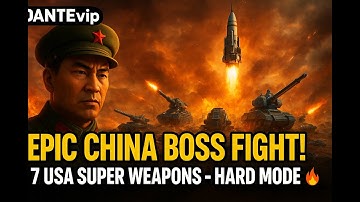 1 CHINA BOSS VS 7 USA SUPER WEAPON GENERAL HARD APOCALYPTIC - COMMAND AND CONQUER ZERO HOUR - CRAZY