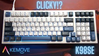 Looking for a budget CLICKY Gaming Mechanical Keyboard for $39? KEMOVE K98SE  Unboxing & Review