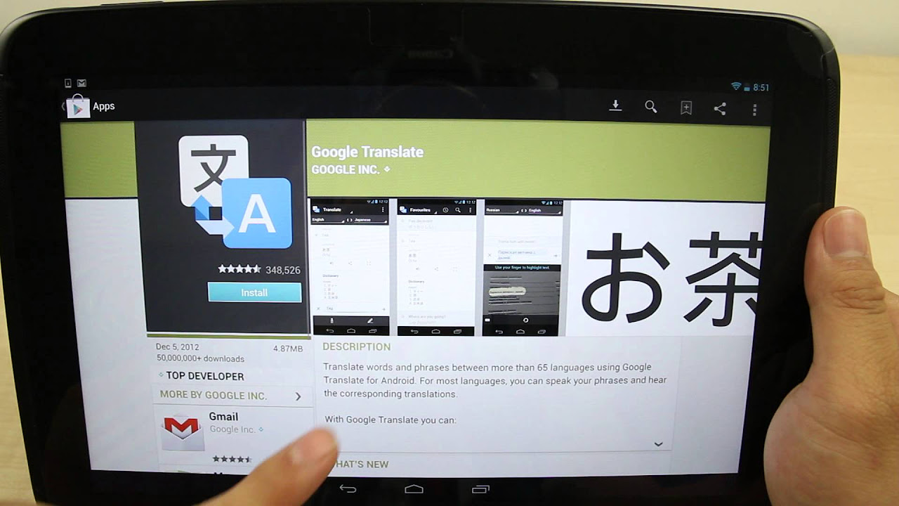 Update How to install apps on the Google Nexus 10