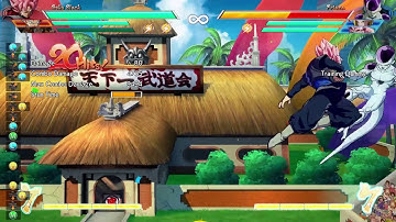 Goku Black bnbs with Yamcha assist (corner and midscreen) and some combo examples if you have meter.