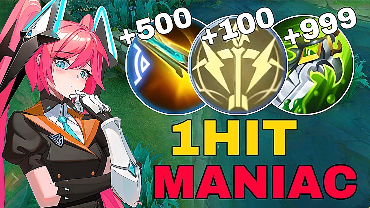 GLOBLE LAYLA BUILD DAMAGE ONE HIT FREE KILLS MANIAC | MOBILE LEGENG