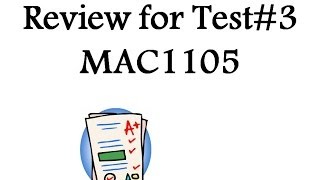College Algebra-MAC1105-Review for Test#3 PartH