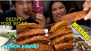 LECHON KAWALI | CRISPY PORK BELLY | PINOY MUKBANG | eating show