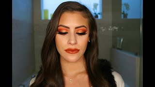 Fall Eyeshadow Tutorial using Huda Beauty Topaz Palette