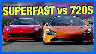 Forza 7's top gear car pack is here featuring the ferrari 812
superfast and mclaren 720s! we thought it would be fun to put them
head see which is...