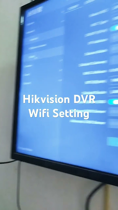 Hikvision DVR Wifi Setting. #hikvision #cctv #DigitalSolutionCCTVcameraInstaller #dvr #nvr