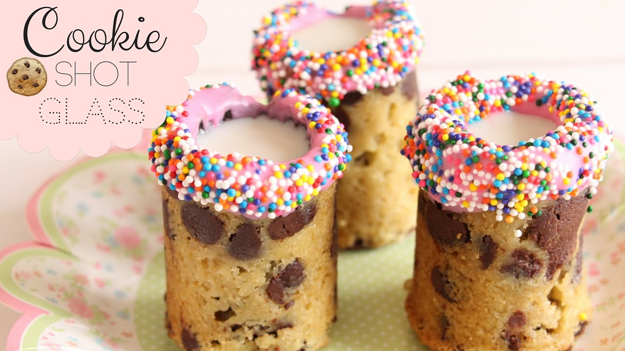 DIY Cookie Shot Glass! Chocolate Chip Cookie Shot Glasses! 