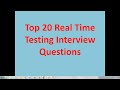 Testing interview | Real time testing interview questions | important testing interview questions