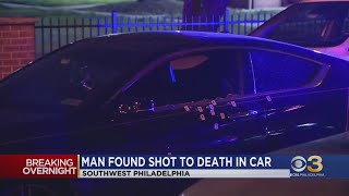 Man found shot to death in car in Southwest Philadelphia