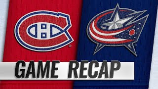 Bjorkstrand scores two as Blue Jackets beat Habs, 6-2