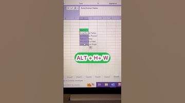 How to wrap text using shortcut key #shorts #excelvenue