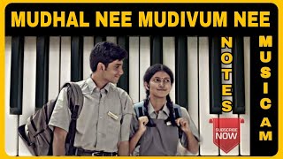 Mudhal nee mudivum nee song piano tutorial | Tamil songs easy keyboard notes | Kishen Das, Meetha