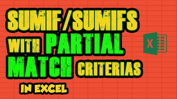 7.SUMIF with partial text match criteria || SUMIFS with partial text match criteria