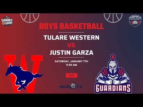 Tulare Western vs Justin Garza High School Boys Basketball LIVE 1/7/23 - CV Showdown