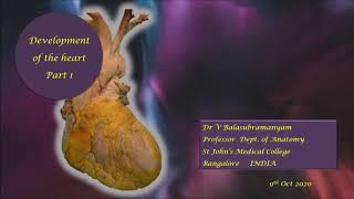 Embryology of the heart  Part 1
